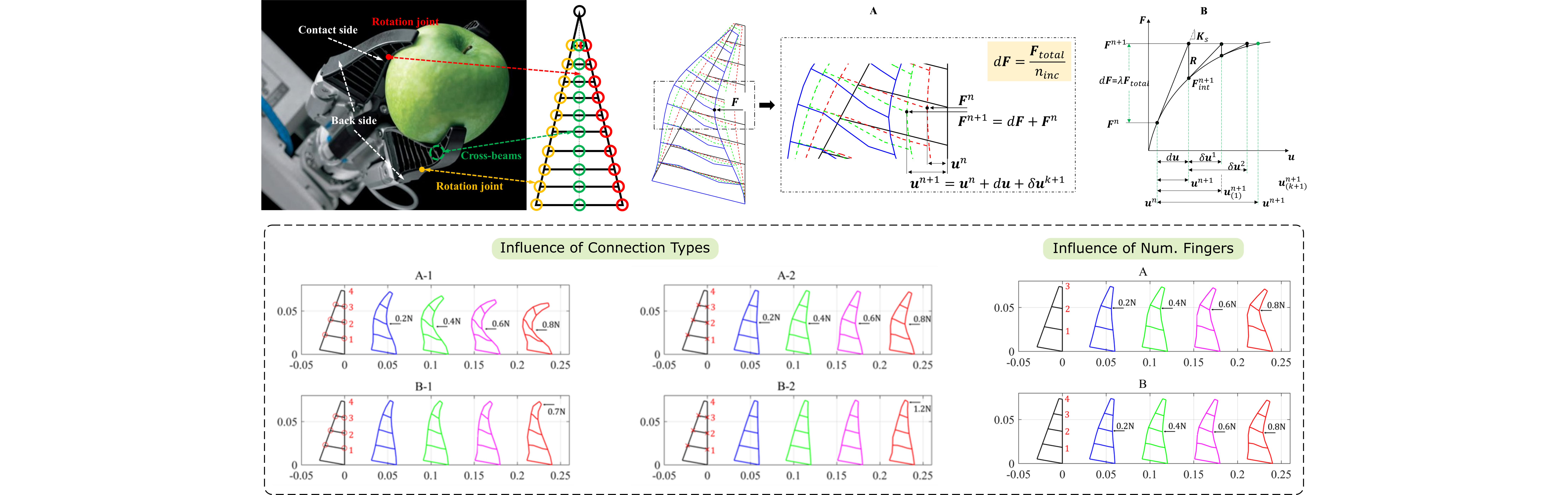 Bi-directional Modeling of Fin-ray Structure with Co-rotational Theory